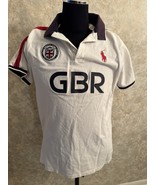 Ralph Lauren Men&#39;s Great Britain Polo Custom Slim Fit 0118010 White Size L - $658.58 MXN