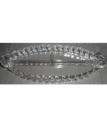 1930s-50s Heisey Glass CRYSTOLITE PATTERN Three Part CELERY &amp; OLIVE DISH - $29.69