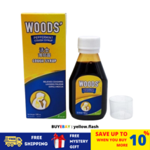 Sirop contre la toux à la menthe poivrée de Woods - 100 ml soulage la to... - $25.01
