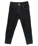 Women&#39;s Size 6 Land&#39;s End Corduroy Black Pants Mid-Rise Stretch - £10.64 GBP
