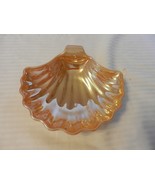Vintage Yellow Opalescent Clam Shell Dip Serving Bowl 7&quot; wide 6.25&quot; x 1.... - £31.32 GBP