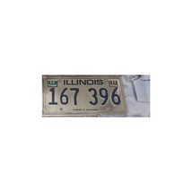 Vintage 1980s Illinois &quot;Land Of Lincoln&quot; License Plate 167 396 Expired - $6.93