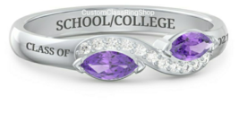 Custom Marquise Stone Class Ring semi-fine jewelry for woman - £127.89 GBP