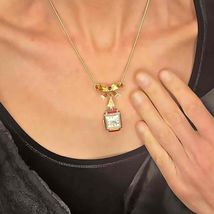 SCRAP GOLD 9K YELLOW GOLD RUBIES BROOCH WATCH ! or RESTORE! - $1,821.62