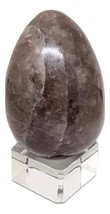 Smoky Quartz  Pure Crystal Yoni Egg Personal Kegel  63 X 43mm 156gm SQE19 &amp; Bag - £25.69 GBP