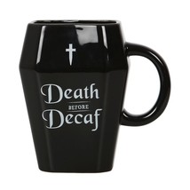 Death Before Decaf Coffin Mug - $19.88