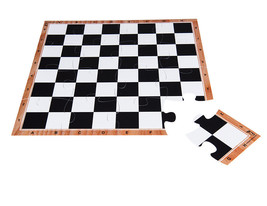 JigChess board - Chess board jigsaw puzzle - Size 15,5" - 45 cm - 4x4 - $16.36