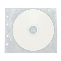 300 Non Woven White Refill CD/DVD Double-sided Sleeve Holds 2 Discs - £27.64 GBP