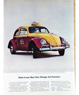 VW VOLKSWAGEN BEETLE - Taxi Cab -1964 Vintage Print Ad - €8,18 EUR
