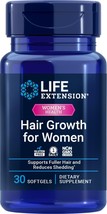 Life Extension Hair Growth for Women Gluten Free, Non-GMO – 30 softgels - $22.28