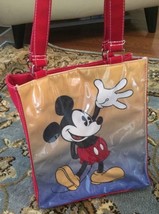 Disney Mickey Mouse Tote Bag Beaded Shorts Snap Closure - £12.49 GBP