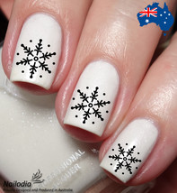 Snowflake Xmas Winter Nail Art Decal Sticker Water Transfer Slider - £3.65 GBP