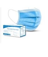 10 Disposable Face Masks, 3 Ply, Dust mask, Protective face mask, Blue - $7.99