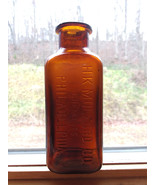 H. K. Milford Chemist Jar embossed deep brown bottle in good condition - $25.00