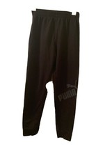 Puma Boys Athletic Jogger Track Pants Elastic Waist L 14/16 Black - $27.16