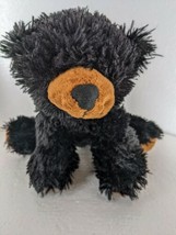 Black Bear Plush 10in Realistic Stuffed Animal  Toy Brown Paws - £6.22 GBP