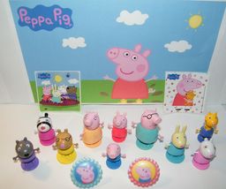 Peppa Pig Deluxe Party Favors Set of 14 with 10 Figures, 2 Fun Rings and... - £12.56 GBP