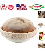 Handmade 9-Inch Rattan Proofing Basket - Artisan Bread Accessory for the... - $31.87 CAD
