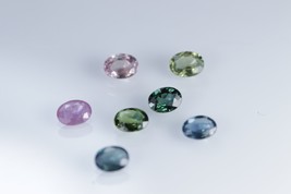 9.37ct Natural Sapphire Loose Gemstones 7 pieces Lot Oval Cut 8x6mm - £281.49 GBP