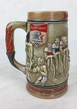 1984Ceramarte Budweiser Xxii Ird Olympic Games Los Angeles Stein~Beer Mug~Exlnt! - £7.83 GBP