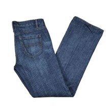 Loft Modern Bootcut Jeans Womens Size 2 Petite Low Rise Blue Dark Wash - $15.83