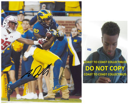 Amara Darboh signed Michigan Wolverines football 8x10 photo COA proof autograph. - £47.36 GBP