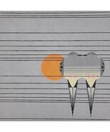 Handpainted Needlepoint Canvas Charley Harper Lovey Dovey Birds 18 Ct Vtg 80s HP - $149.95