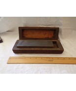 Vintage 7in Wetstone in Handcrafted Wooden Box - $80.18