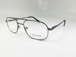 New SPEKTOR Eyewear SK-102 Pewter Aviator Eyeglasses 55/20/150 - $24.70