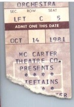 Die Chieftains Konzert Ticket Stumpf Oktober 14 1981 PRINCETON Neu Jersey - £42.20 GBP