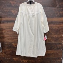 Carole Gown L Open Back  No Peek Home Care 3/4 Sleeve Lace Trim USA VGT ... - $488.09 MXN