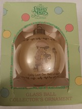 Enesco Precious Moments Christmas Glass Ball Collector&#39;s Ornaments 492248 - £11.73 GBP