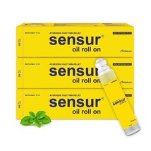 Sensur Natural &amp; Ayurvedic Oil Roll On (10ml x 3 ) - £11.79 GBP