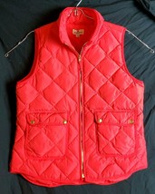 Woolrich Women Large L Full Zipper Puffer Down Vest  - £44.45 GBP