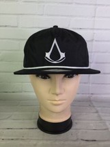 Assassin&#39;s Creed Unity Logo Nylon Fabric Black Snapback Hat Cap Adjustable Adult - £19.38 GBP