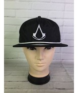 Assassin&#39;s Creed Unity Logo Nylon Fabric Black Snapback Hat Cap Adjustab... - £19.07 GBP