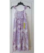 32 Degrees Cool Sleeveless Maxi Dress Purple Tie Dye Girl&#39;s Sz M 10/12 NWT - $19.65