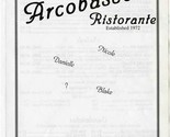 Arcobasso&#39;s Ristorante Menu Bluestone Drive St Charles Missouri 1996 - £14.24 GBP