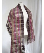 NEW! Missoni Multi Color Plum Purple Brown Soft Scarf, Shawl, Wrap - $1,358.05 MXN