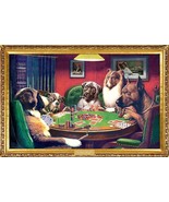 Dogs Playing Poker Kelly Poster Mint - $5.44