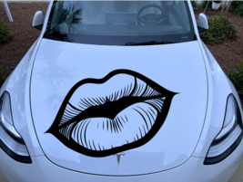 Vinyl Decal Truck Car Sticker Laptop - Big on Air Lips Mouth kiss Love - $3.58+