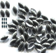 OVAL Facted Rhinestuds  4x8mm Hot Fix  SILVER Color    2 Gross  288 Pieces - £5.29 GBP