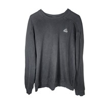Adidas Mens Sweatshirt Black Size Medium Textured Arm and Shoulder - $24.62