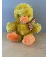 Vintage GUND Fluffy Sunshine Duck Baby Chick Plush Stuffed Animal 1976 - £26.99 GBP