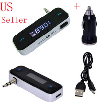 Wireless Music To Car Radio Fm Transmitter For 3.5Mm Mp3 Ipod Phones Tab... - $25.99