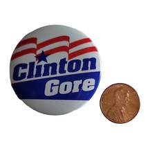 Bill Clinton/Al Gore Presidential campaign Pin-back button Red/white/blue - £4.65 GBP