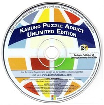 Kakuro Puzzle Addict: Unlimited Edition (PC-CD, 2005) Windows - NEW CD in SLEEVE - £3.88 GBP