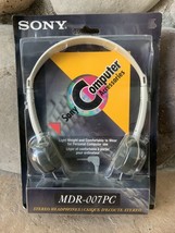 Vintage Sony Stereo Headphones Lightweight MDR-007PC Sealed White - £33.65 GBP