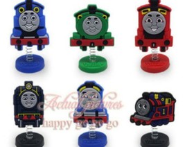 Thomas Train and Friends Birthday Cake Topper 1/4&quot;X 1-1/2&quot; (6 - pc Set) - £8.64 GBP
