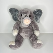 Build A Bear Grey Elephant Plush BAB Gray Wild Stuffed Animal 11&quot; - $10.88